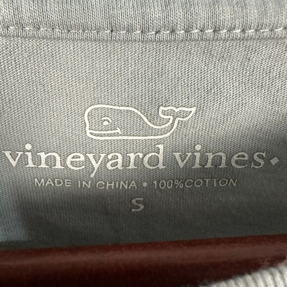 Vineyard Vines Womens Size Small Long Sleeve Shirt Sailboat Grey Patriotic - Picture 2 of 5